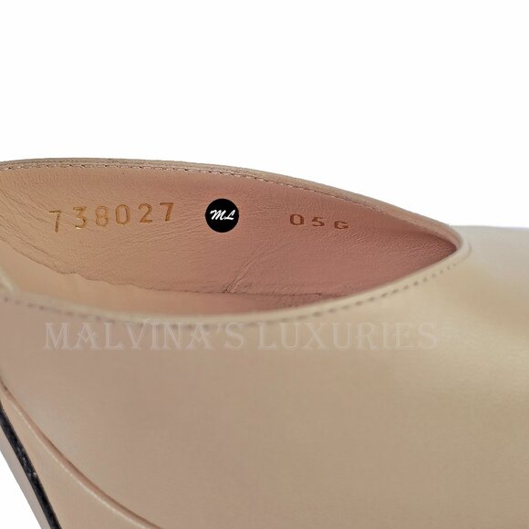 GUCCI SHOES PUMPS PINK LEATHER GG LOGO PLATFORM HIGH HEEL sz 40 10 - Picture 10 of 16